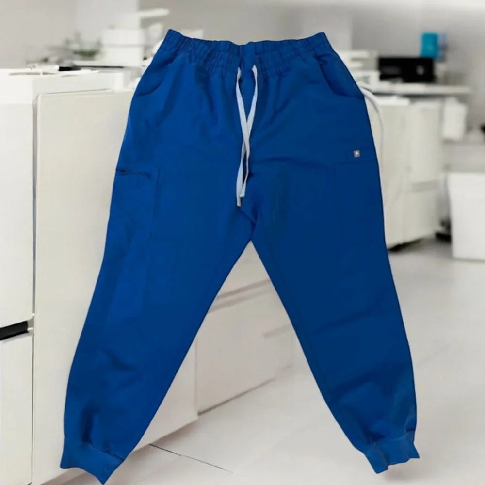FIGS Scrub Jogger Pants Blue XL Men’s Workwear Medical Scrubs Flawed‎ Zipper